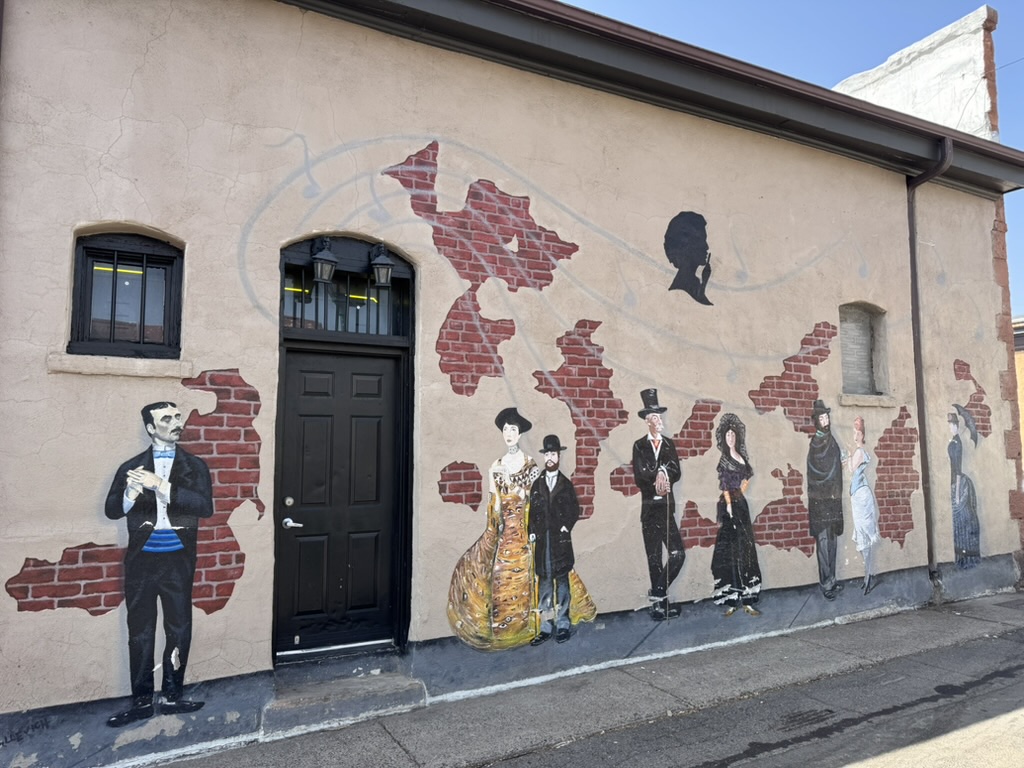 Ghost Signs, a mural in Historic Downtown Flagstaff